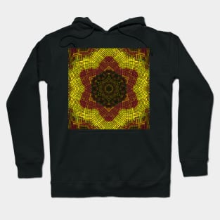 Weave Mandala Yellow and Orange Hoodie